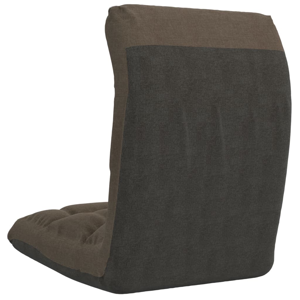 foldbar gulvstol stof gråbrun