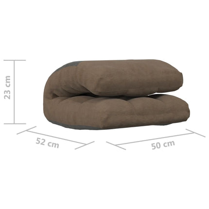 foldbar gulvstol stof gråbrun