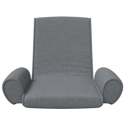foldbar gulvstol stof lysegrå