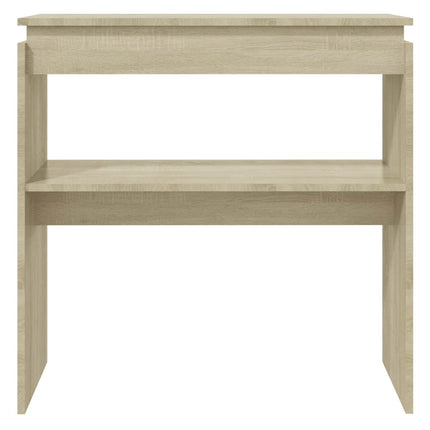 konsolbord 80x30x80 cm konstrueret træ sonoma-eg