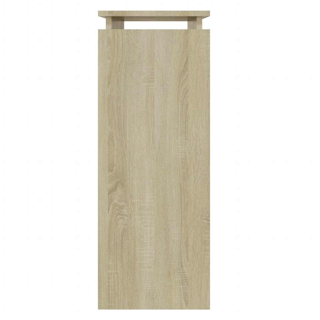 konsolbord 80x30x80 cm konstrueret træ sonoma-eg