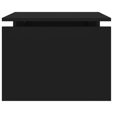 sofabord 68x50x38 cm konstrueret træ sort