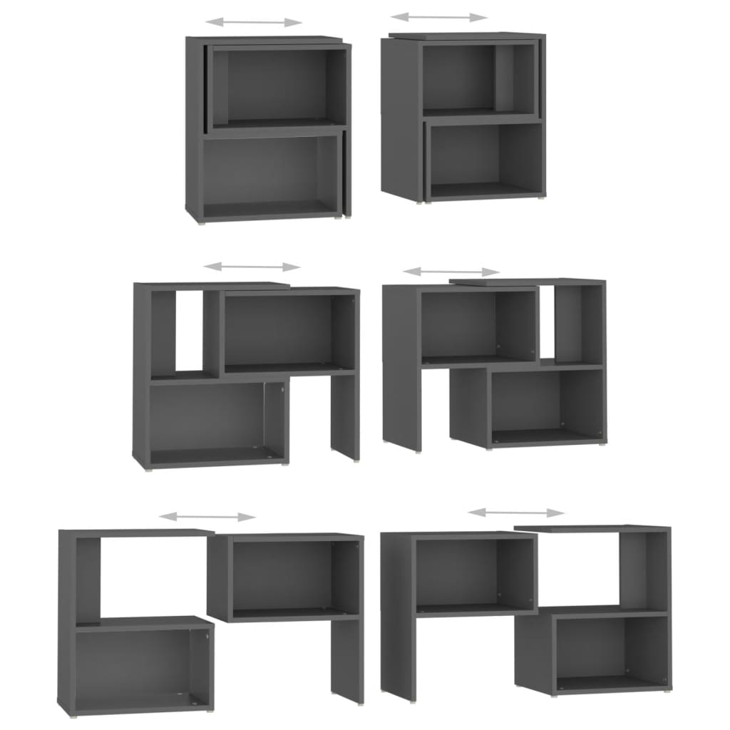 tv-skab 104x30x52 cm konstrueret træ grå