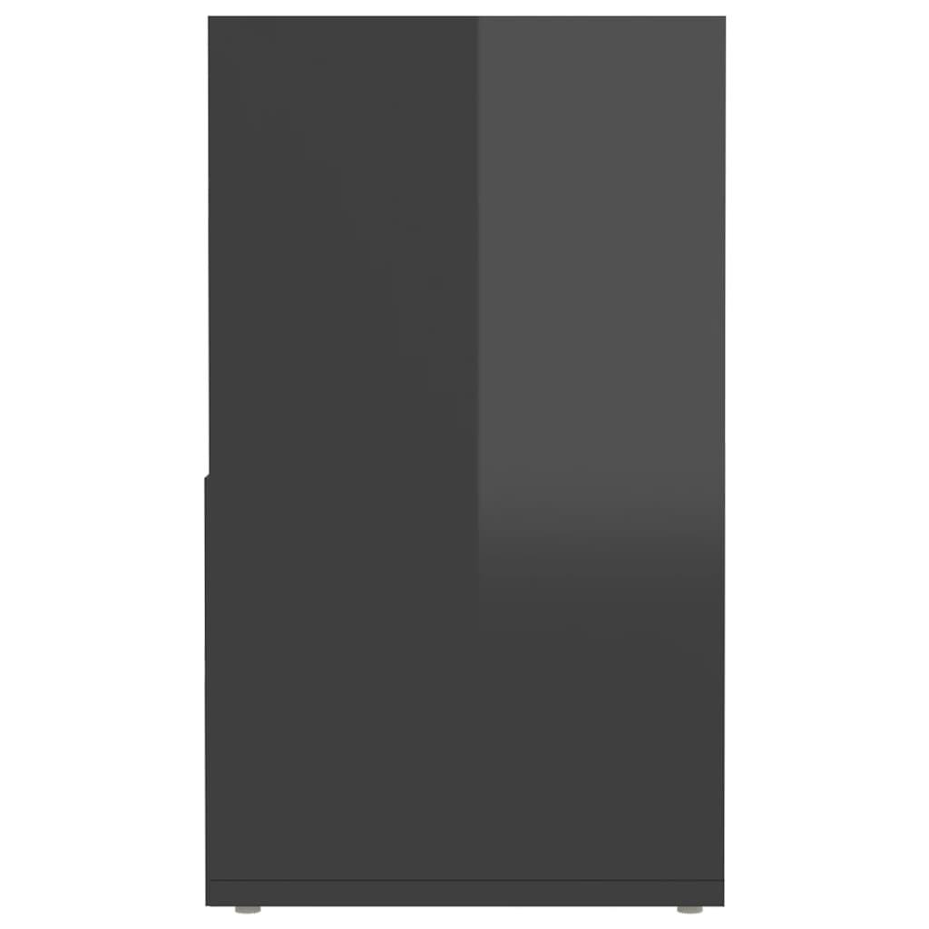 tv-skab 149x30x52 cm konstrueret træ grå højglans