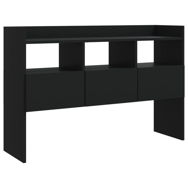 skænk 105x30x70 cm konstrueret træ sort