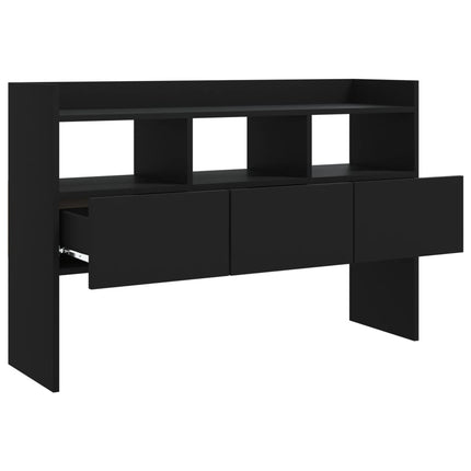 skænk 105x30x70 cm konstrueret træ sort