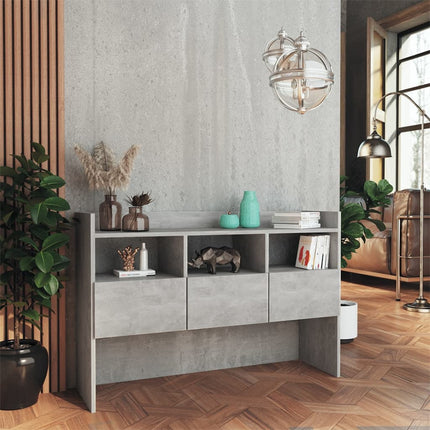 skænk 105x30x70 cm konstrueret træ betongrå