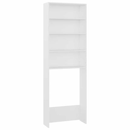 badeværelsesskab til vaskemaskine 64x24x190 cm hvid