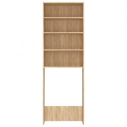 vaskemaskineskab 64x24x190 cm sonoma-eg