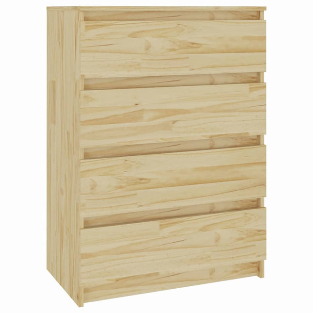kommode 60x36x84 cm massivt fyrretræ