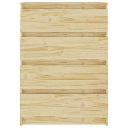 kommode 60x36x84 cm massivt fyrretræ