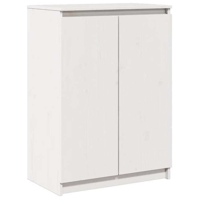 skænk 60x36x84 cm massivt fyrretræ hvid