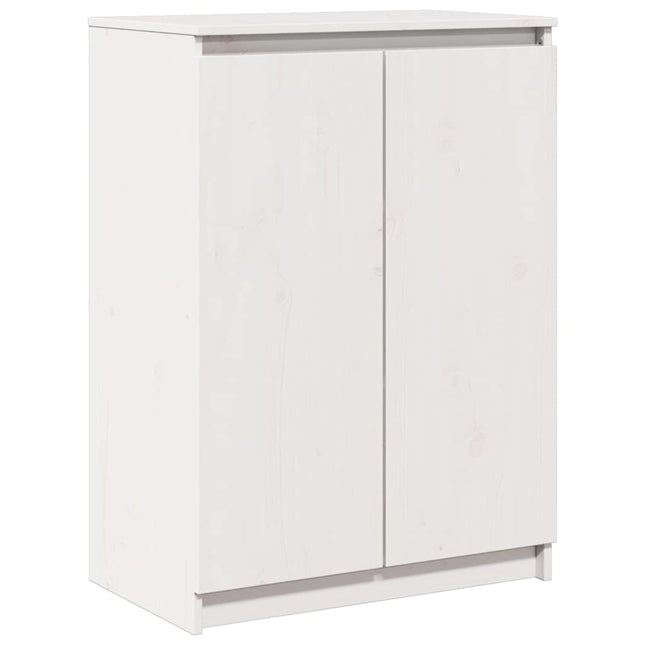 skænk 60x36x84 cm massivt fyrretræ hvid