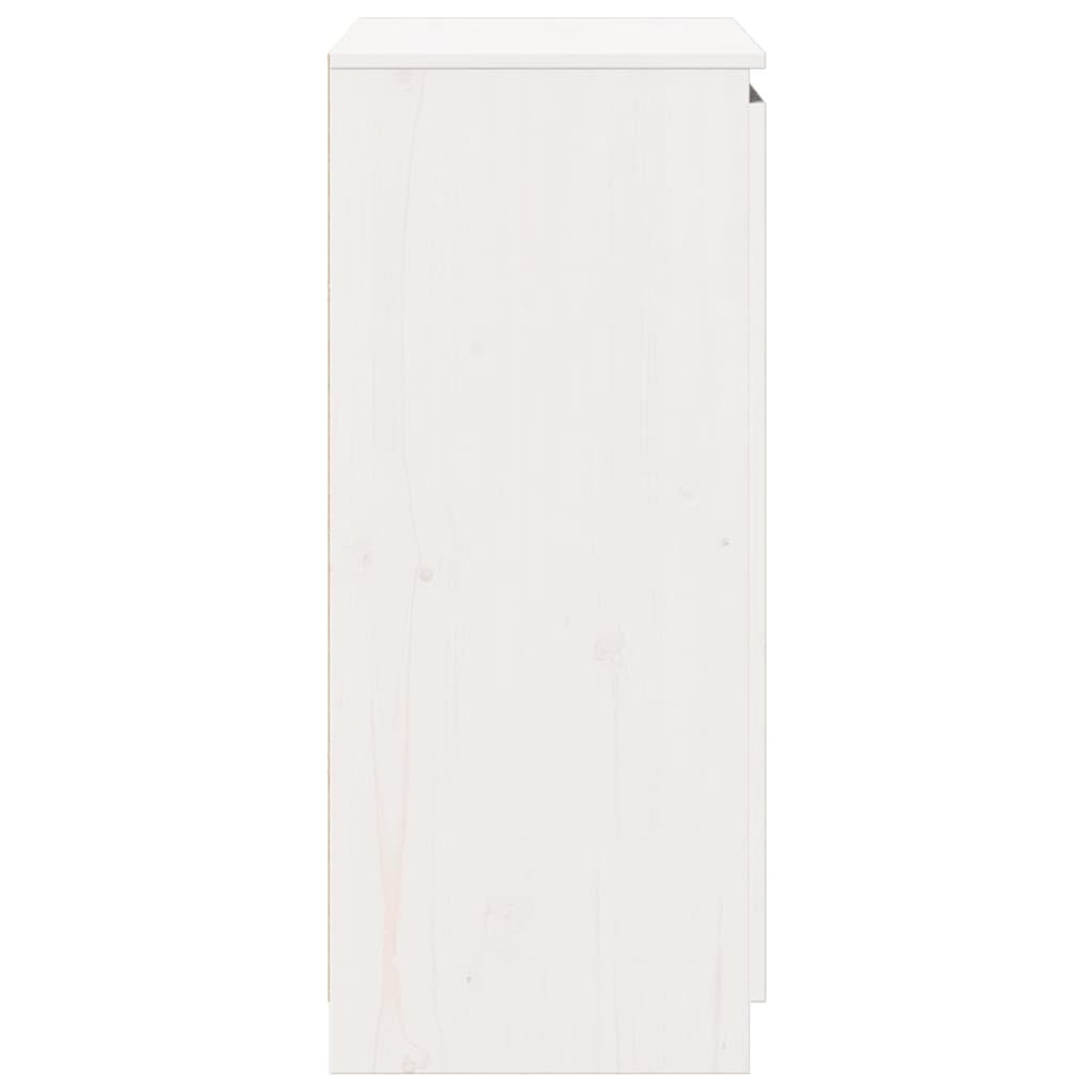 skænk 60x36x84 cm massivt fyrretræ hvid