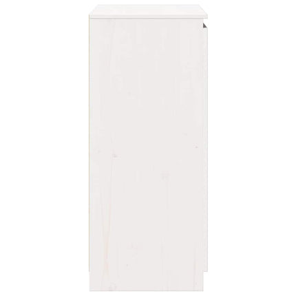 skænk 60x36x84 cm massivt fyrretræ hvid