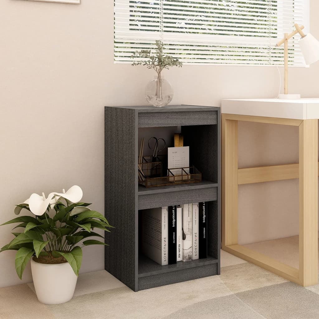 Bogreol 40x30x71,5 cm massivt fyrretræ