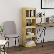 bogreol/rumdeler 40x30x135,5 cm massivt fyrretræ