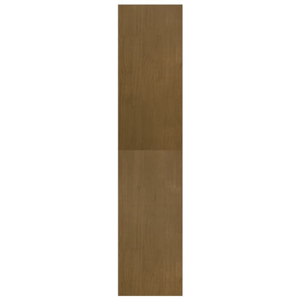 bogreol/rumdeler 40x30x135,5 cm massivt fyrretræ gyldenbrun