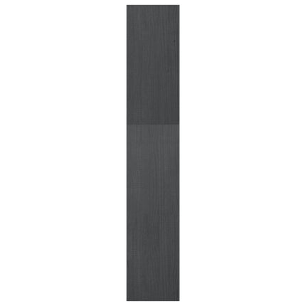 bogreol/rumdeler 40x30x167,5 cm massivt fyrretræ grå