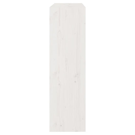 bogskab/rumdeler 80x30x103,5 cm massivt fyrretræ hvid