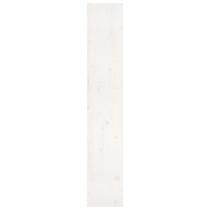 bogreol/rumdeler 80x30x167,4 cm massivt fyrretræ hvid