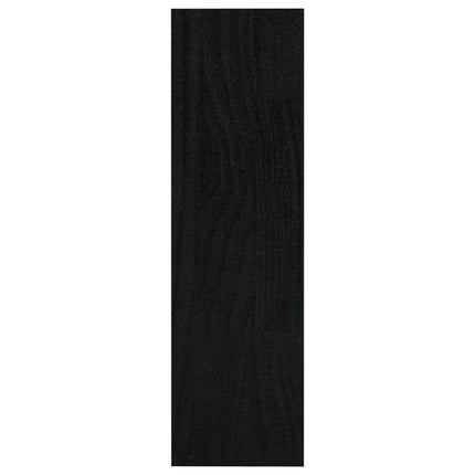 bogreol/rumdeler 100x30x103 cm massivt fyrretræ sort