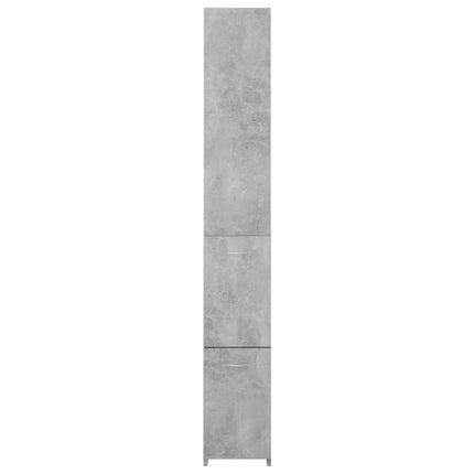 badeværelsesskab 25x26,5x170 cm konstrueret træ betongrå