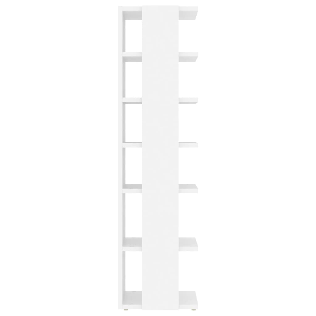 skoskabe 2 stk. 27,5x27x102 cm konstrueret træ hvid