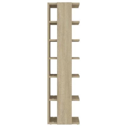 skoskab 27,5x27x102 cm konstrueret træ sonoma-eg