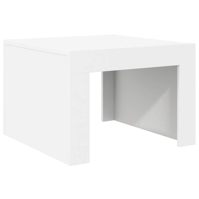 sofabord 50x50x35 cm konstrueret træ hvid