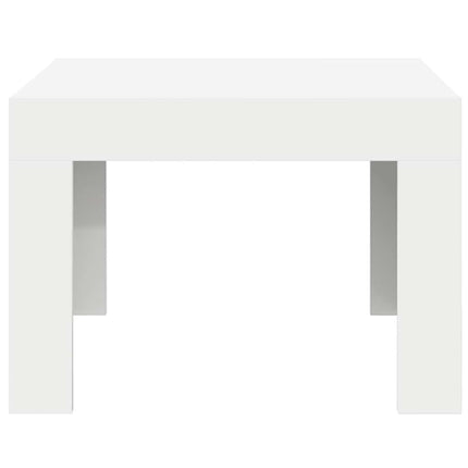 sofabord 50x50x35 cm konstrueret træ hvid