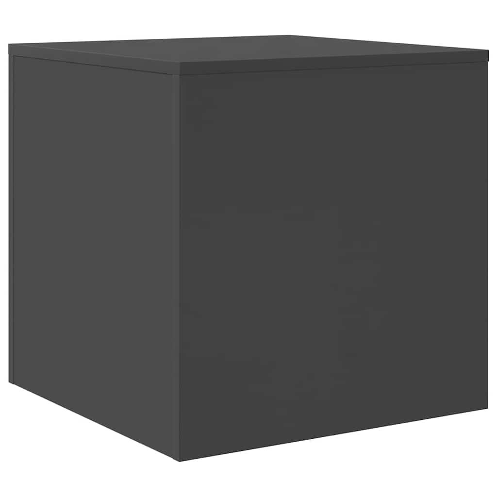 indskudsborde 3 stk. konstrueret træ grå højglans