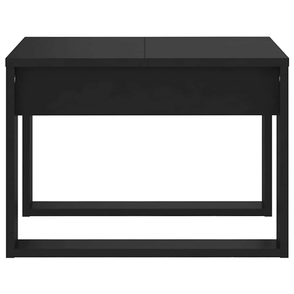 sidebord 50x50x35 cm konstrueret træ sort