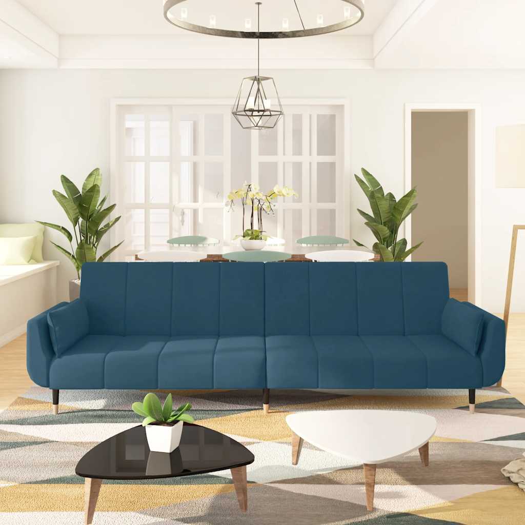 2-personers sovesofa med 2 puder fljl bl