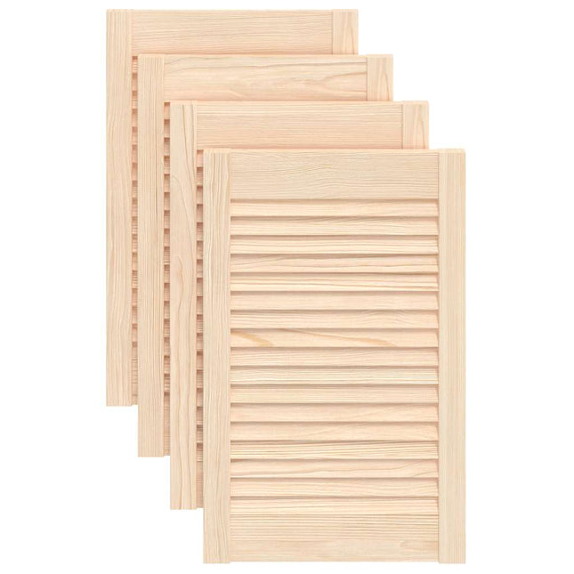 skabslåger 4 stk. 61,5x39,4 cm lameldesign massivt fyrretræ