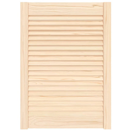 skabslåge 69x49,4 cm lameldesign massivt fyrretræ