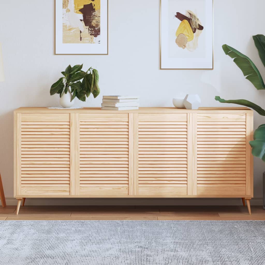 skabslåger 4 stk. 69x49,4 cm lameldesign massivt fyrretræ