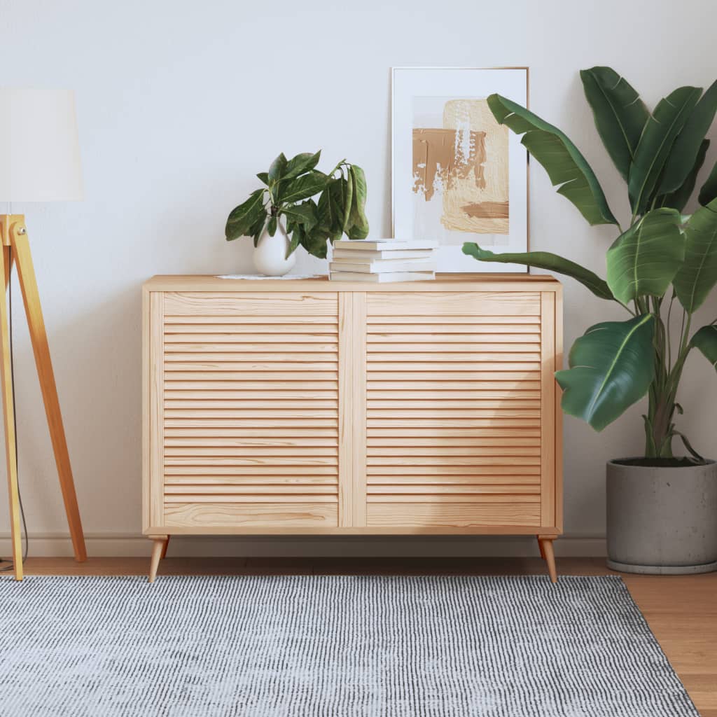 skabslåger 2 stk. 69x59,4 cm lameldesign massivt fyrretræ