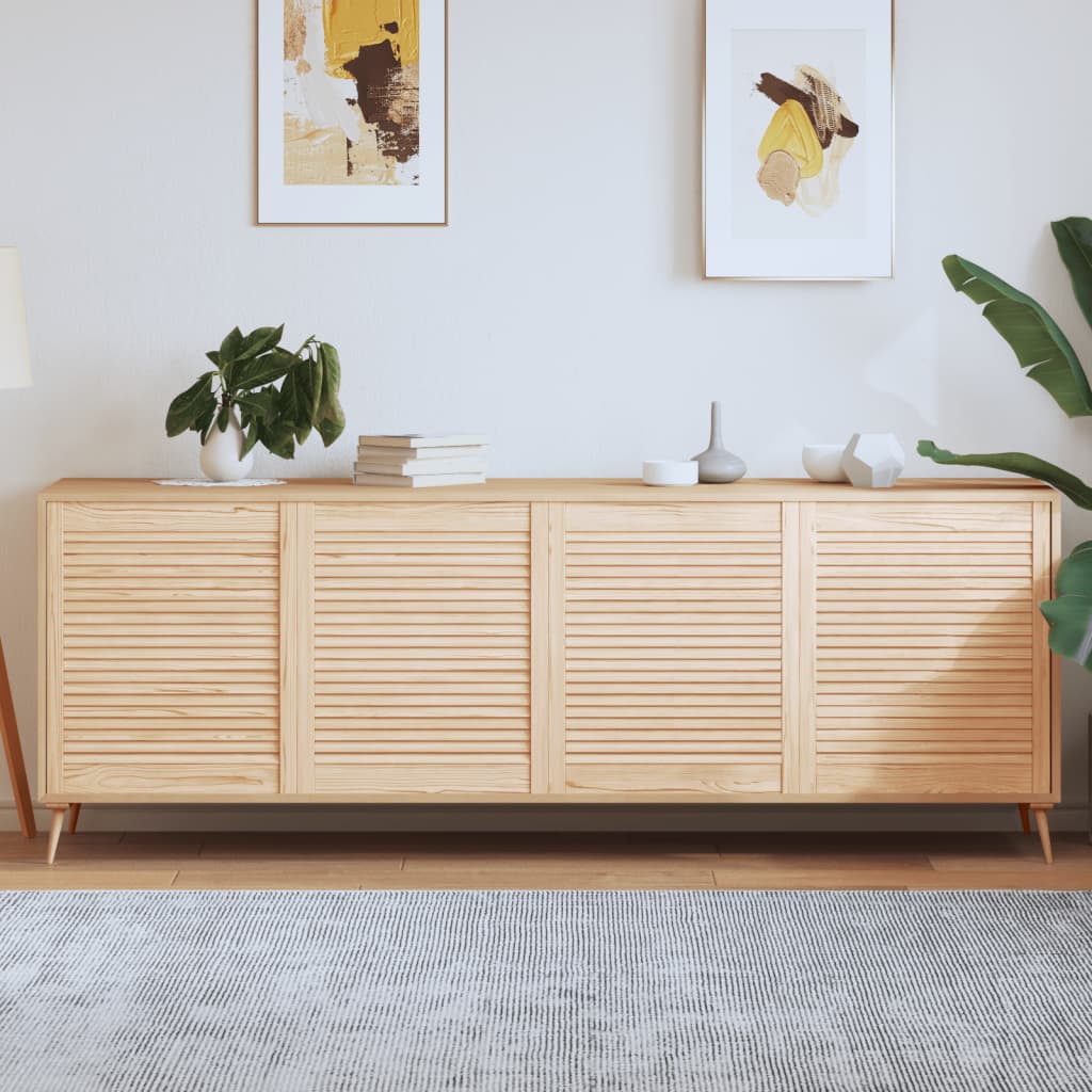 skabslåger 4 stk. 69x59,4 cm lameldesign massivt fyrretræ