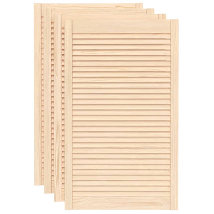 skabslåger 4 stk. 99,3x59,4 cm lameldesign massivt fyrretræ