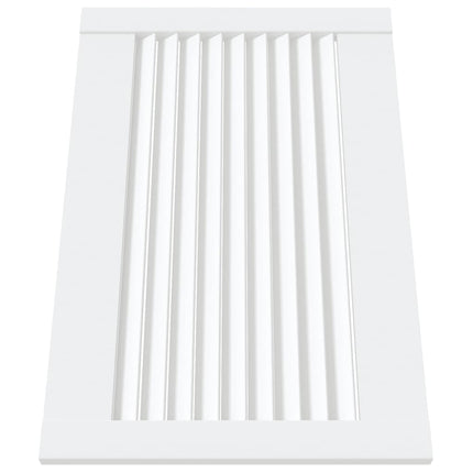 skabslåger 4 stk. 39,5x59,4 cm lameldesign massivt fyr hvid