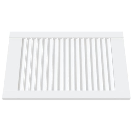 skabslåger 2 stk. 61,5x39,4 cm lameldesign massivt fyr hvid
