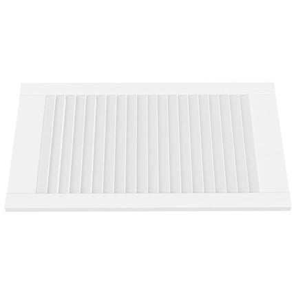 skabslåger 4 stk. 69x39,4 cm lameldesign massivt fyr hvid