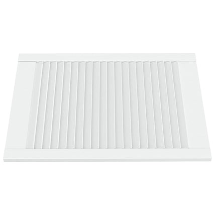skabslåger 2 stk. 69x49,4 cm lameldesign massivt fyr hvid