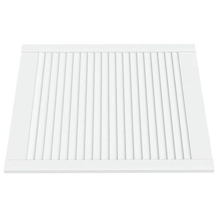 skabslåger 4 stk. 69x59,4 cm lameldesign massivt fyr hvid