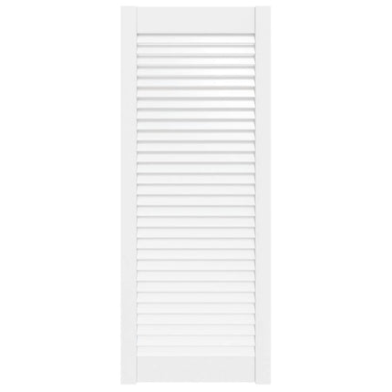 skabslåge 99,3x39,4 cm lameldesign massivt fyrretræ hvid
