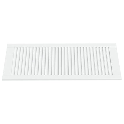 skabslåger 4 stk. 99,3x39,4 cm lameldesign massivt fyr hvid