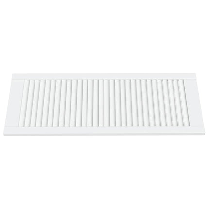 skabslåger 4 stk. 99,3x39,4 cm lameldesign massivt fyr hvid
