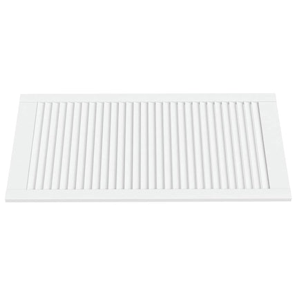 skabslåger 2 stk. 99,3x49,4 cm lameldesign massivt fyr hvid