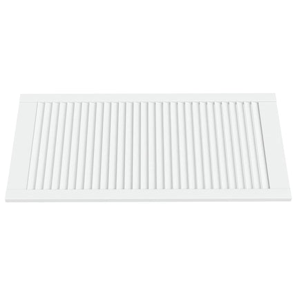 skabslåger 4 stk. 99,3x49,4 cm lameldesign massivt fyr hvid